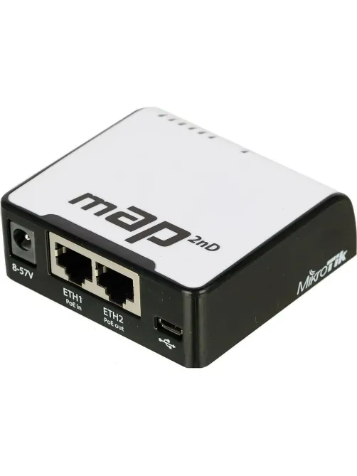 Точка доступа wi-fi MikroTik mAP (RBMAP2ND) AR9531 650MHz, 64MB, 2xLAN