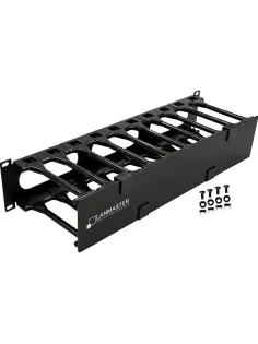 Кабельный органайзер 19 LANMASTER LAN-ORG-PF/S-2U