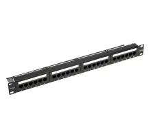 Патч-панель REXANT (02-0031) с кабельн орг.19,1U,24 порта,UTP,RJ-45,CAT5e