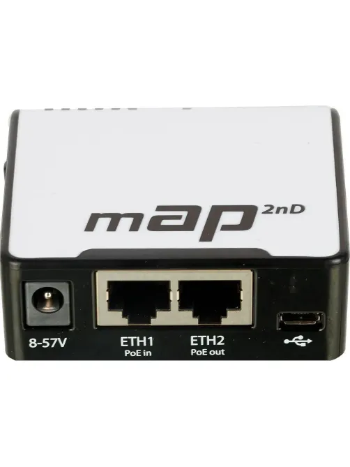 Точка доступа wi-fi MikroTik mAP (RBMAP2ND) AR9531 650MHz, 64MB, 2xLAN