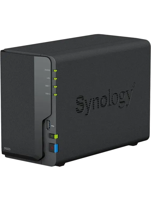 Сетевое хранилище Synology DS223 2x2.5/3.5 SATA/Realtek RTD1619B/2GB DDR4