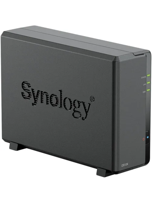 Сетевое хранилище Synology DS124 1x2.5/3.5 SATA/Realtek RTD1619B/1GB DDR4