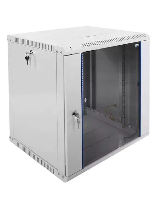 Шкаф настенный телеком. ЦМО разб. 12U (600х520) дверь стекло (ШРН-Э-12.500)