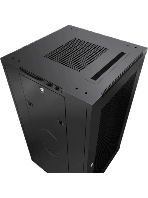 Шкаф напольный 19, 42U Cabeus ND-SC-42U60/120-BK 600x1200mm передн и задн