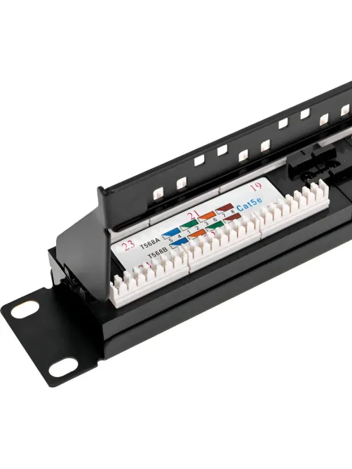 Патч-панель REXANT (02-0031) с кабельн орг.19,1U,24 порта,UTP,RJ-45,CAT5e