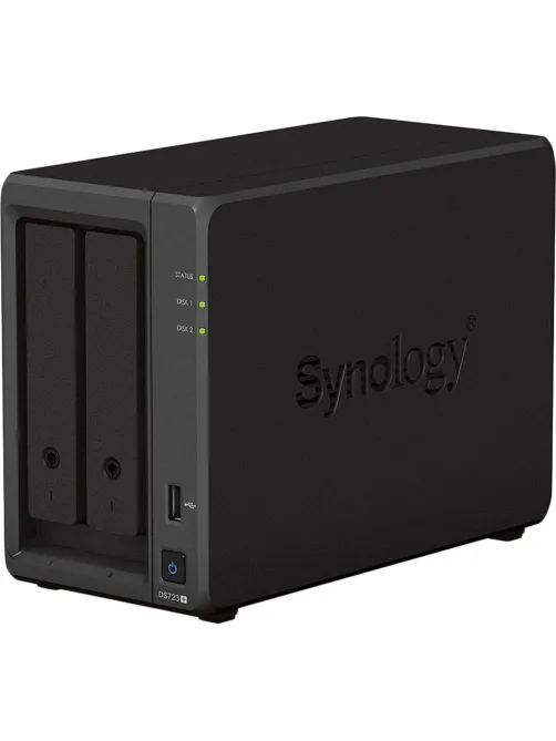 Сетевое хранилище Synology DS723+ 2x2.5/3.5 SATA/Ryzen R1600/2GB DDR4