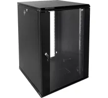 Шкаф настенный ЦМО разб. 12U(600х520)дверь стекло,черн (ШРН-Э-12.500-9005)