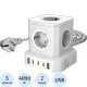 Сетевой фильтр AGNI 5р/2м,белый, 2USB +3Type-C 65(TP-VE5U5E-C-2m-white)