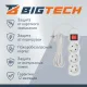Сетевой фильтр BigTech ST310-1,5-W(3р/1,5м/10А/2,2кВт/3х0,75 мм2/белый)