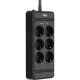 Сетевой фильтр AGNI 6р/3м,черный(TP-FS6E-3m-black)
