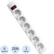 Сетевой фильтр Defender  DFS 153 3 м, белый, 6 розеток(99490)