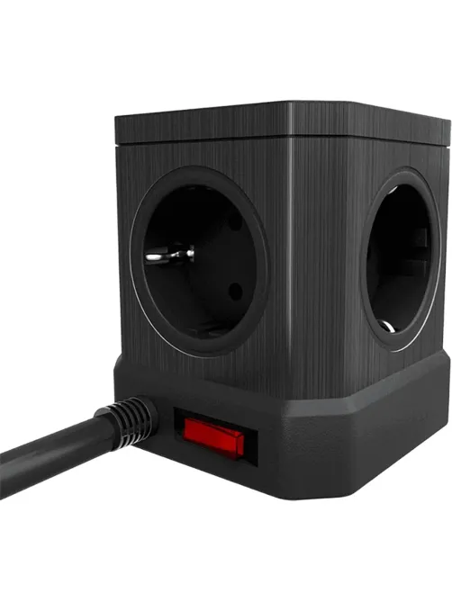Сетевой фильтр AGNI  5р/2м,3USB 1TYPE-C,черный(TP-VE4U5E-C-2m-black)