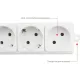 Сетевой фильтр Power Cube 5м, 6р белый 16А/3,5кВт (3x1,5)(SPG6-А2)