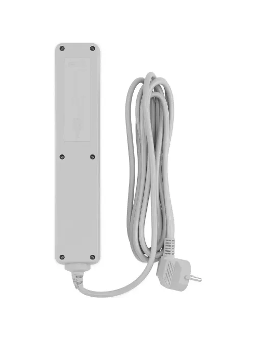 Сетевой фильтр PC Pet AP01006-3-G 3м (5 розеток) серый (пакет)