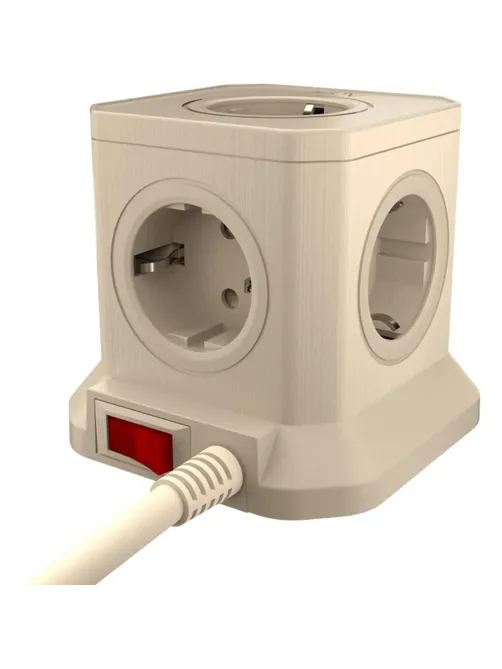 Сетевой фильтр AGNI  5р/2м 2м,слоновая кость(TP-VE4U5E-2m-ivory)