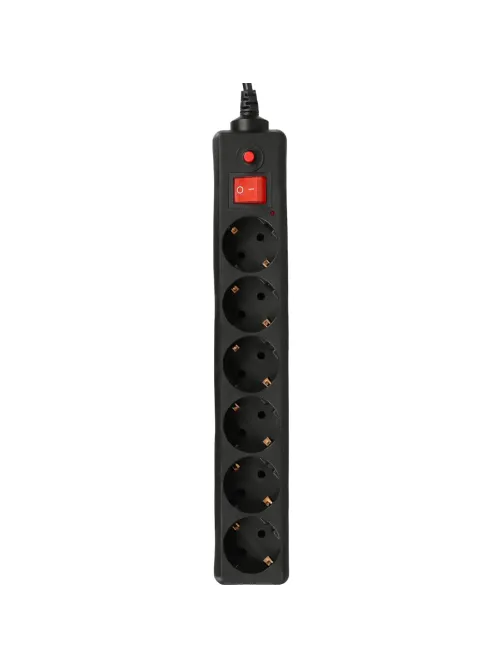 Сетевой фильтр Buro 600SH-1.8-B 1.8м (6 розеток) черный