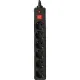 Сетевой фильтр Buro 600SH-1.8-B 1.8м (6 розеток) черный