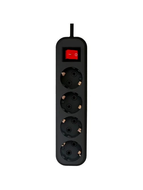 Сетевой фильтр PROGIX SF4PB7 4р/7м черный, 3х0,75мм, 10А/2000Вт