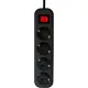Сетевой фильтр PROGIX SF4PB7 4р/7м черный, 3х0,75мм, 10А/2000Вт