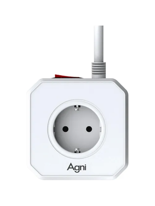 Сетевой фильтр AGNI  5р/2м,3USB 1TYPE-C,белый(TP-VE4U5E-C-2m-white)