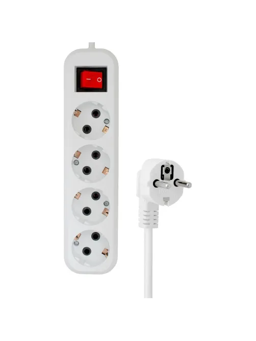 Сетевой фильтр PROGIX SF4PW10 4р/10м белый, 3х0,75мм, 10А/2000Вт