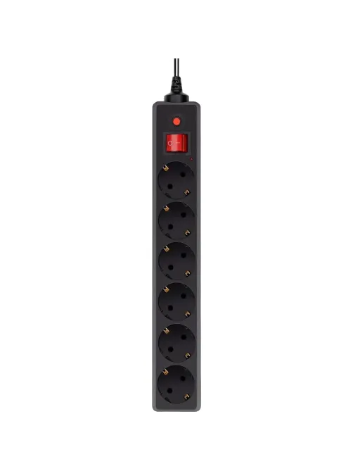 Сетевой фильтр Buro 600SH-16-5-B 5м (6 розеток) черный
