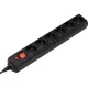 Сетевой фильтр Buro 600SH-16-3-B 3м (6 розеток) черный (коробка)