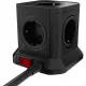 Сетевой фильтр AGNI  5р/2м,черный(TP-VE4U5E-2m-black)