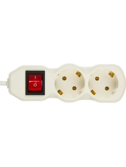 Сетевой фильтр BigTech ST210-3-W(2р/3м/10А/2,2кВт/3х0,75 мм2/белый)
