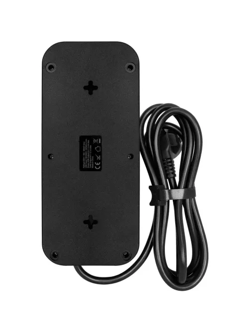 Сетевой фильтр Powercom SP-08 USB03AB 3,0 m (8 розеток) черный