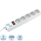 Сетевой фильтр Power Cube B 1.9 м 5 розеток (серый) 10А/2,2кВт(SPG-B-6)