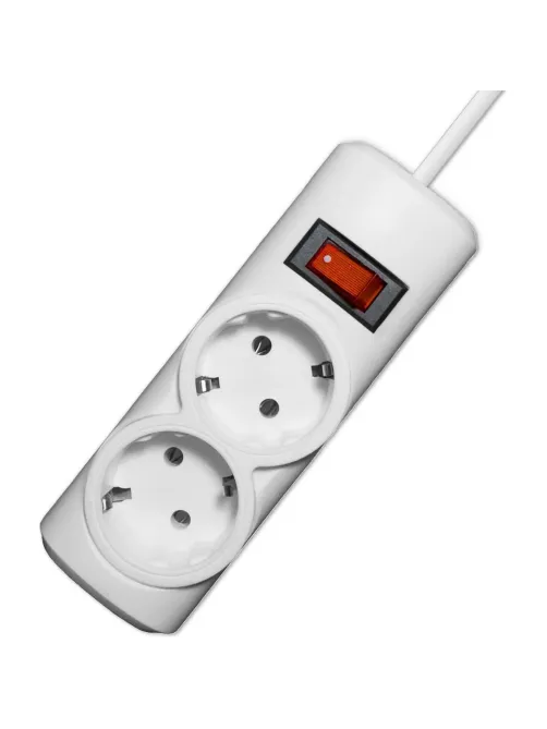 Сетевой фильтр PROGIX PG242 2р/5м/3,5кВт/16А заземление, белый, ПВС 3х1.5