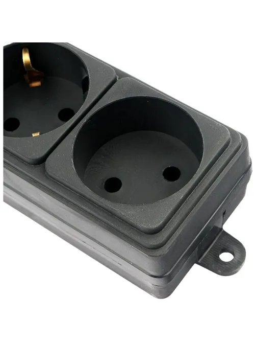 Сетевой фильтр Power Cube 6р/1,9м, 16А/3.5кВт,3x1,0, черн(SPG6-B1,9M)