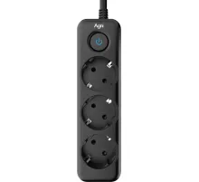 Сетевой фильтр AGNI 3/3м,черный(TP-FD3E-3m-black)