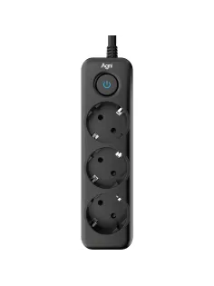Сетевой фильтр AGNI 3/3м,черный(TP-FD3E-3m-black)