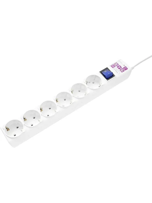 Сетевой фильтр Power Cube бел. 5 м 6 р 16А SPG6-16-5M