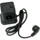 Сетевой фильтр Cablexpert Tower 4р/2м, 10А, 2хUSB, черный(TWR-4-CU2-B-2)
