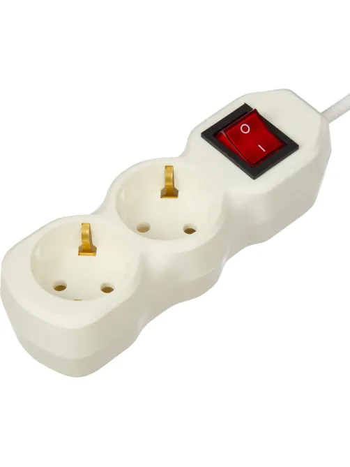 Сетевой фильтр BigTech ST210-3-W(2р/3м/10А/2,2кВт/3х0,75 мм2/белый)