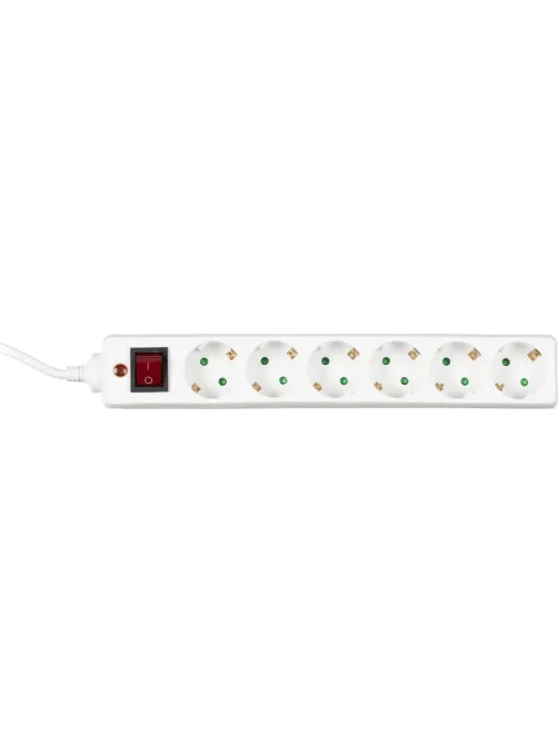 Сетевой фильтр BigTech CD6-1,8W1 (6р/1,8м/10А/2500Вт 1мм 2500Вт)