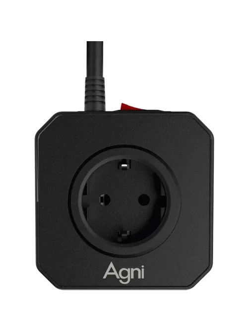 Сетевой фильтр AGNI  5р/5м,черный(TP-VE4U5E-5m-black)
