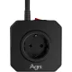 Сетевой фильтр AGNI  5р/5м,черный(TP-VE4U5E-5m-black)