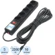 Сетевой фильтр Power Cube 5р/10м 10А/2,2кВт черн (SPG5-10M)