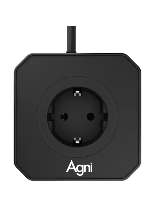Сетевой фильтр AGNI 5р/2м, 2 USB +3 Type-C, чёрный(TP-VE5U5E-C-2m-black)