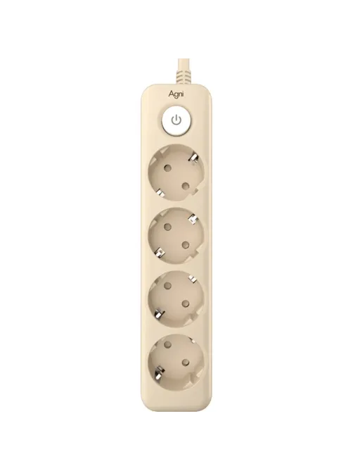 Сетевой фильтр AGNI 4/3м,слоновая кость(TP-FD4E-3m-ivory)
