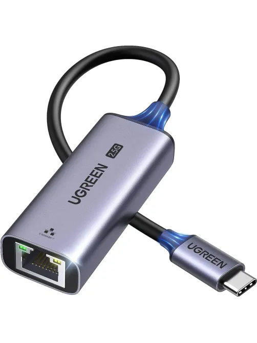 Сетевой адаптер UGREEN CM648 (25052) USB-C 3.1 to RJ45 2.5G серый