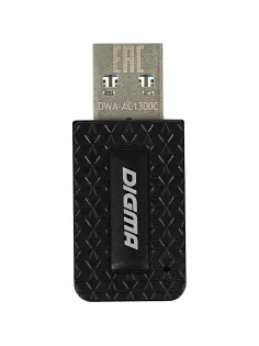 Сетевой адаптер Wi-Fi Digma DWA-AC1300C AC1300 USB 3.0 (ант.внутр.) 1ант
