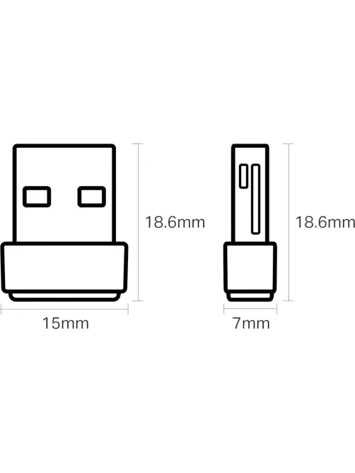 Сетевой адаптер WiFi TP-Link Archer T2U NANO AC600 USB 2.0