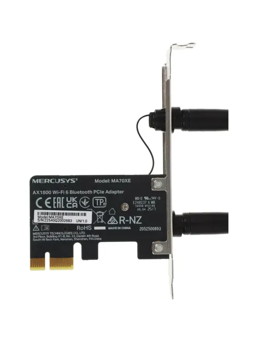 Сетевой адаптер WiFi + Bluetooth Mercusys MA70XE PCI Express
