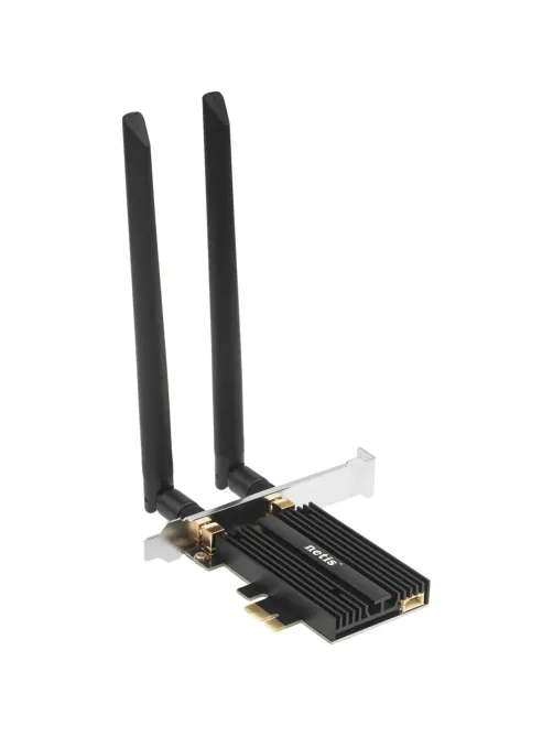 Сетевой адаптер WiFi Netis F2 АХ5400 PCI Express + Bluetooth 5.2