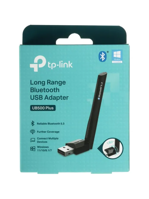 Сетевой адаптер TP-Link UB500 Plus BT 5.3 USB 2.0, 1 x внешняя антенна